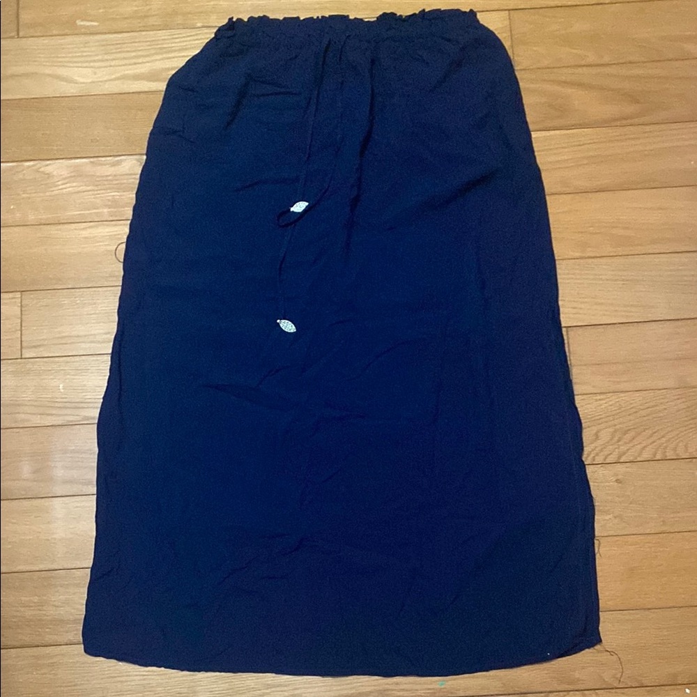 Elegant Navy A-Line Skirt